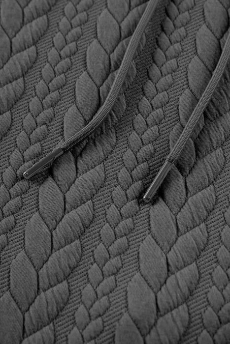 Promise Textured Baggy Solid Hoodie