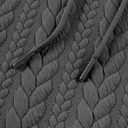  Promise Textured Baggy Solid Hoodie