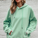 Gray Small Promise Textured Baggy Solid Hoodie