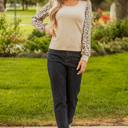  Quezia Ribbed Knit U Top