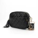 Black Sedona Quilted Courtney Crossbody | Choose Your Strap