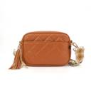 Brown Coastal Quilted Courtney Crossbody | Choose Your Strap