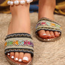  Quincy Bohemian Pattern Crochet Slippers
