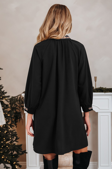 Quincy Sleeve Shift Mini Dress