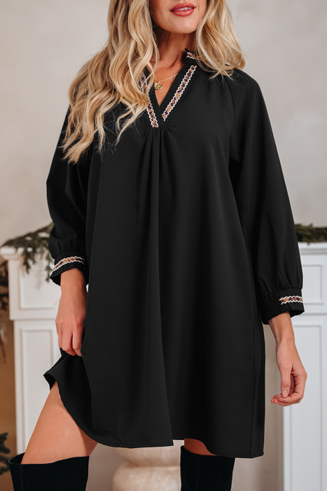Quincy Sleeve Shift Mini Dress
