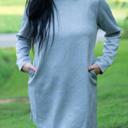  Quincy Textured Long Sleeve Dress