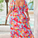  Rachel Plus Size Puff Sleeve Square Neck Dress
