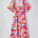  Rachel Plus Size Puff Sleeve Square Neck Dress