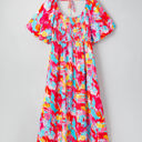  Rachel Plus Size Puff Sleeve Square Neck Dress
