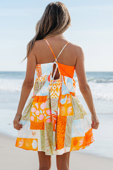 Raegan Seashell Patchwork Sundress