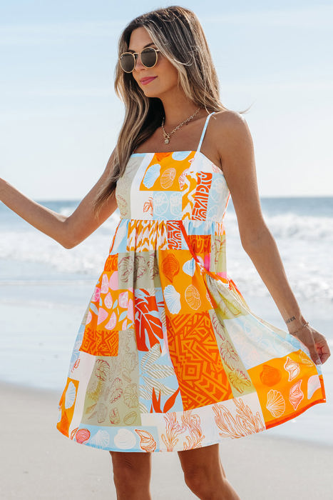 Raegan Seashell Patchwork Sundress