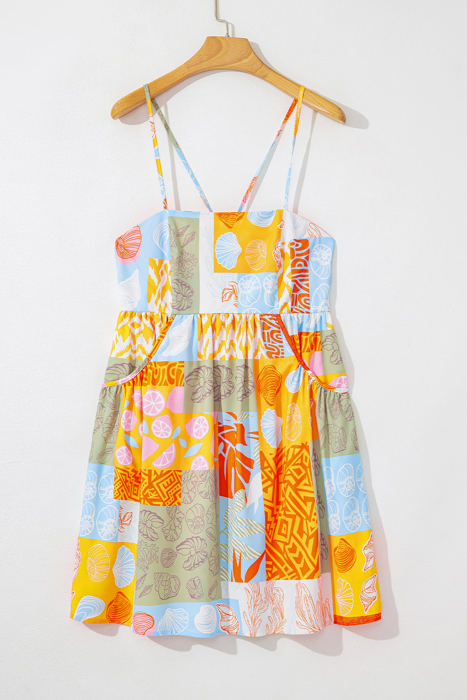 Raegan Seashell Patchwork Sundress