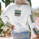  Raelyn Seam Waffle Knit Top