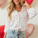  Raelyn Shoulder Puff Sleeve Shirt