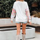  Raelynn Floral Patchwork Casual Sweatshirt