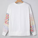  Raelynn Floral Patchwork Casual Sweatshirt