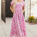  Raina Sleeve Flowy Long Dress