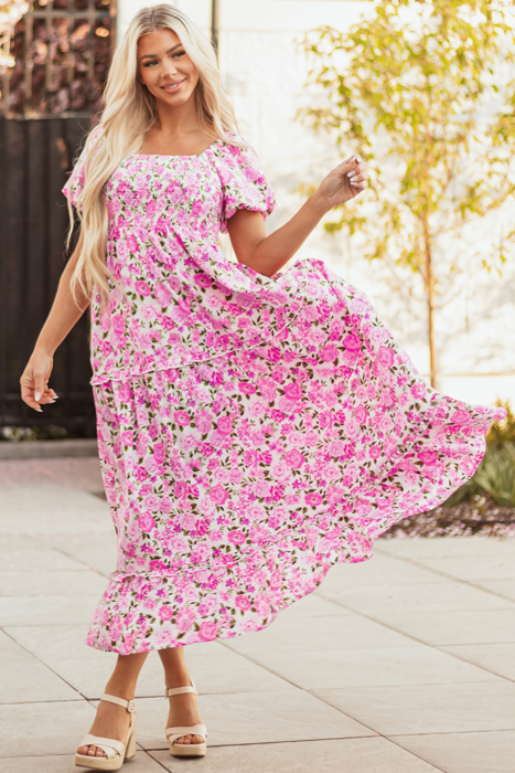 Raina Sleeve Flowy Long Dress