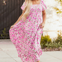  Raina Sleeve Flowy Long Dress