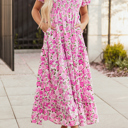  Raina Sleeve Flowy Long Dress