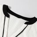  Ramila Textured Colorblock Elegant Blouse