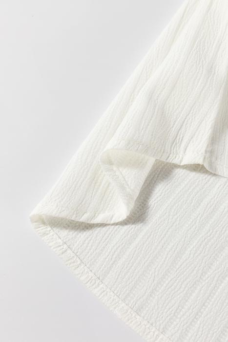 Ramila Textured Colorblock Elegant Blouse