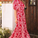  Raquel Paisley Side Slit Maxi Dress
