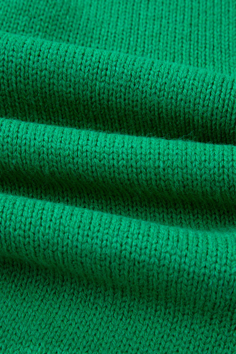 Raven Backless Bubble Sleeve Sweater