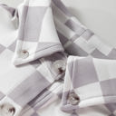  Rebecca Checkerboard Flap Pocket Button Front Shacket