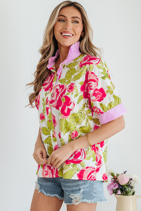 Rebekah Collar Short Sleeve Shirt