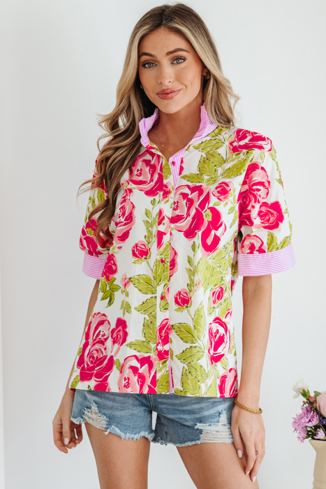 Rebekah Collar Short Sleeve Shirt