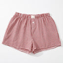  Gingham High Waist Shorts