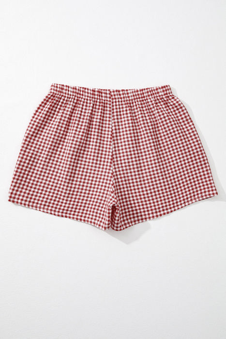 Gingham High Waist Shorts