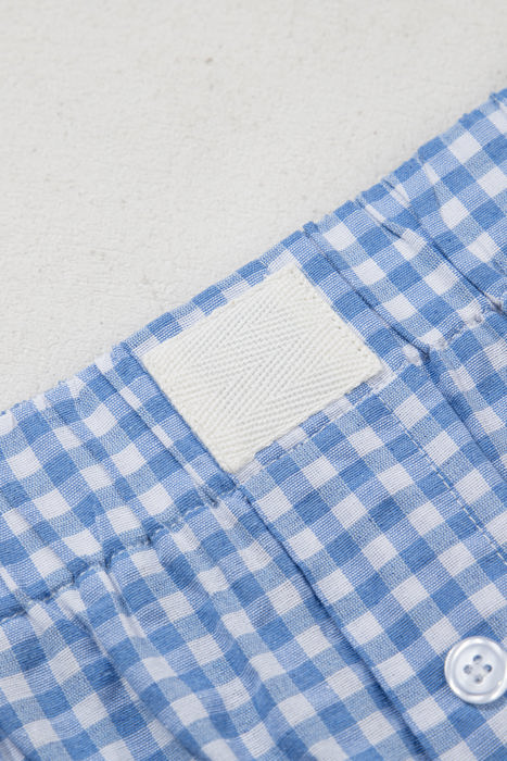Gingham High Waist Shorts