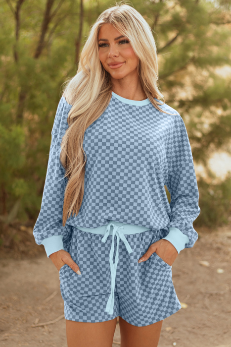 Reese and Shorts Set Long Sleeve Top