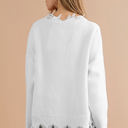  Reign Frayed Sequin Tiger Sweater