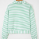  Reign Zip Collar Pullover Long Sleeve Top