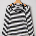  Remi Stripe Double-layer Long Sleeve Top