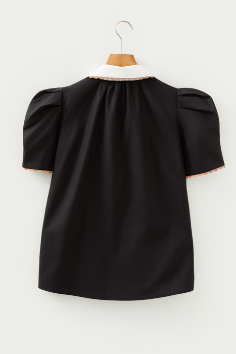 Remington Collar Short Sleeve Blouse