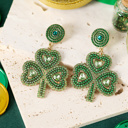  Remington Retro Beaded Clover Earrings