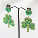  Remington Retro Beaded Clover Earrings
