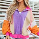  Remy Patchwork Full Zipped Hoodie