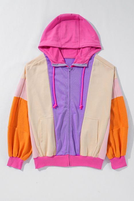 Remy Patchwork Full Zipped Hoodie