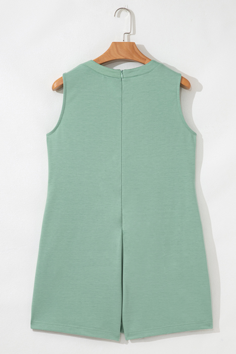 Remy Pintuck Sleeveless Loose Romper