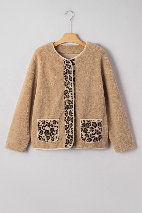 Renaona Print accent Plush Jacket