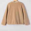  Renaona Print accent Plush Jacket