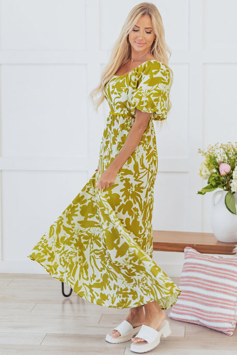 Renata High Waist Floral Maxi Dress