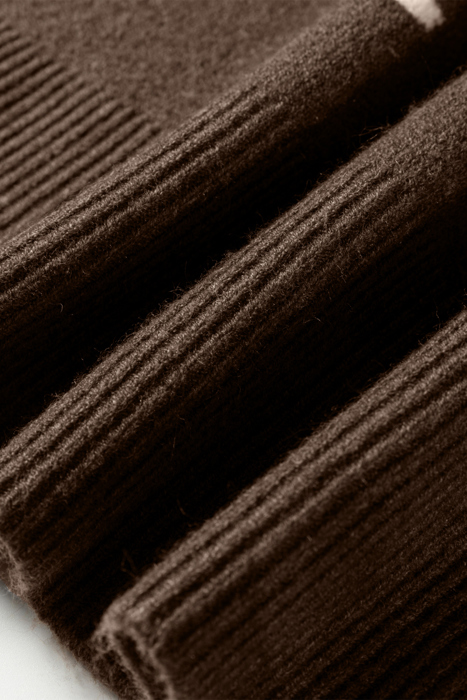 Renata Ribbed Edge Knit Sweater