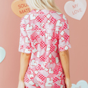  Rhea Heart Print Shirt