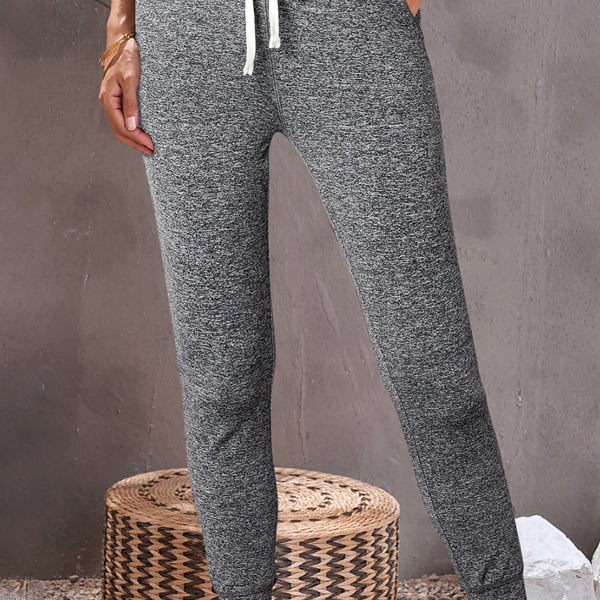 River Drawstring Waist Pocketed Leggings